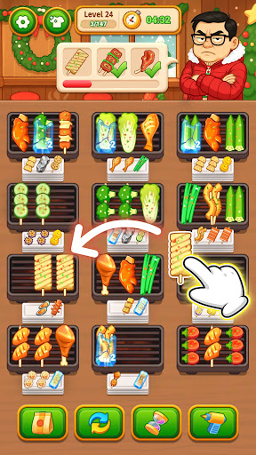 Grill Sort - Food Sort Games