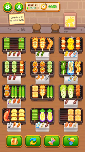 Grill Sort - Food Sort Games