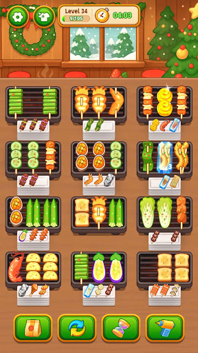 Grill Sort - Food Sort Games
