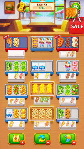 Grill Sort - 燒烤遊戲，三消遊戲，模擬餐廳遊戲