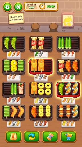 Grill Sort - Food Sort Games
