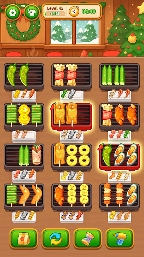 Grill Sort - Food Sort Games
