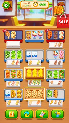 Grill Sort - 燒烤遊戲，三消遊戲，模擬餐廳遊戲