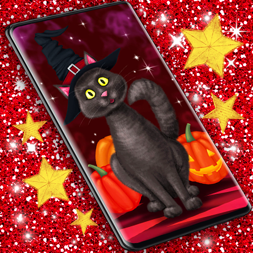 Halloween Black Cat Wallpaper电脑版