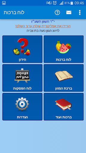 לוח הברכות השלם וברכת המזון پی سی