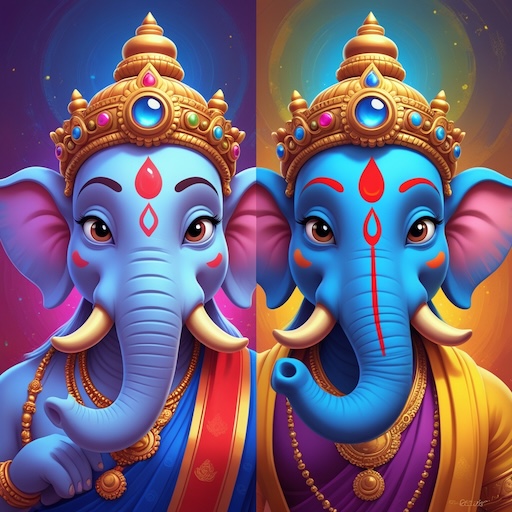 गणेश पहेलियाँ और ड्रेसअप मज़ा