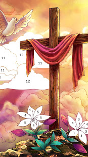 Bible Coloring - Paint by Number, Free Bible Games PC版