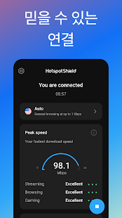 Hotspot Shield 무료로 VPN 대리 & WiFi 보안 (Security)