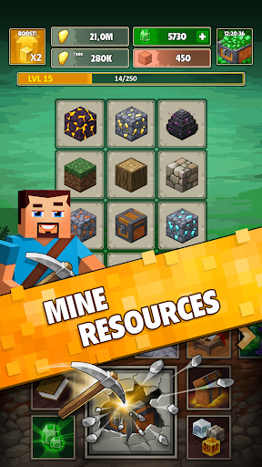 Minetap 3D: Idle-Merge RPG