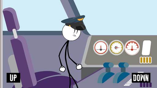 Stickman Flugzeug Gefängnisaus