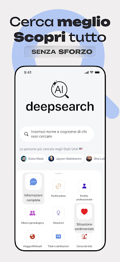 Deepsearch: info su chi vuoi PC