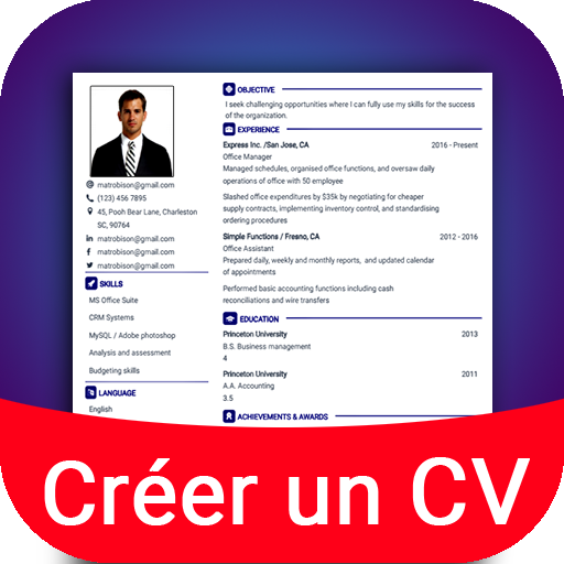 Créer CV, Lettre de motivation PC