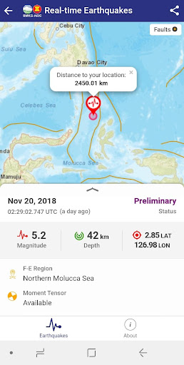 BMKG Real-time Earthquakes