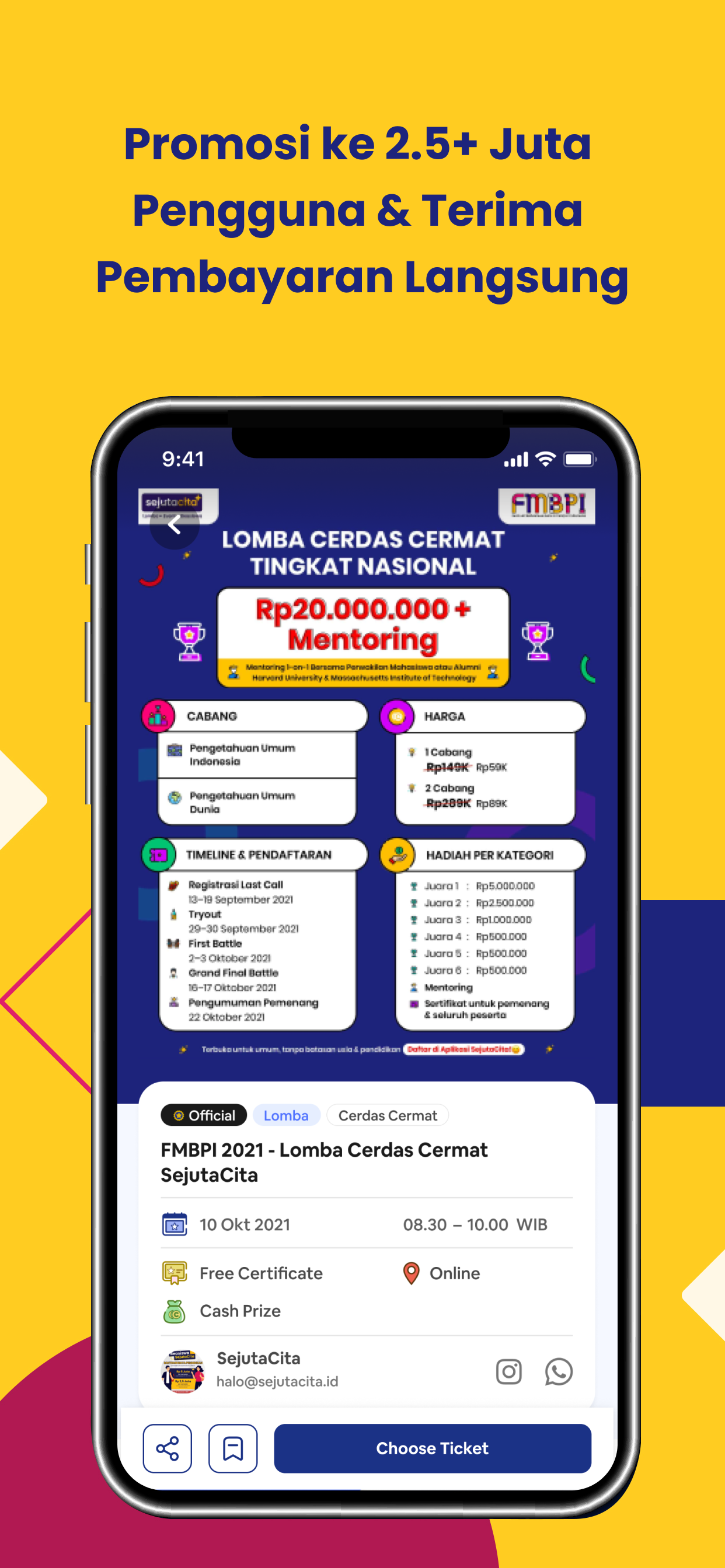 SejutaCita - Event, Experience, Skill PC