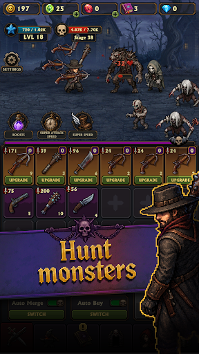 Idle Vampire Hunter: Merge RPG PC