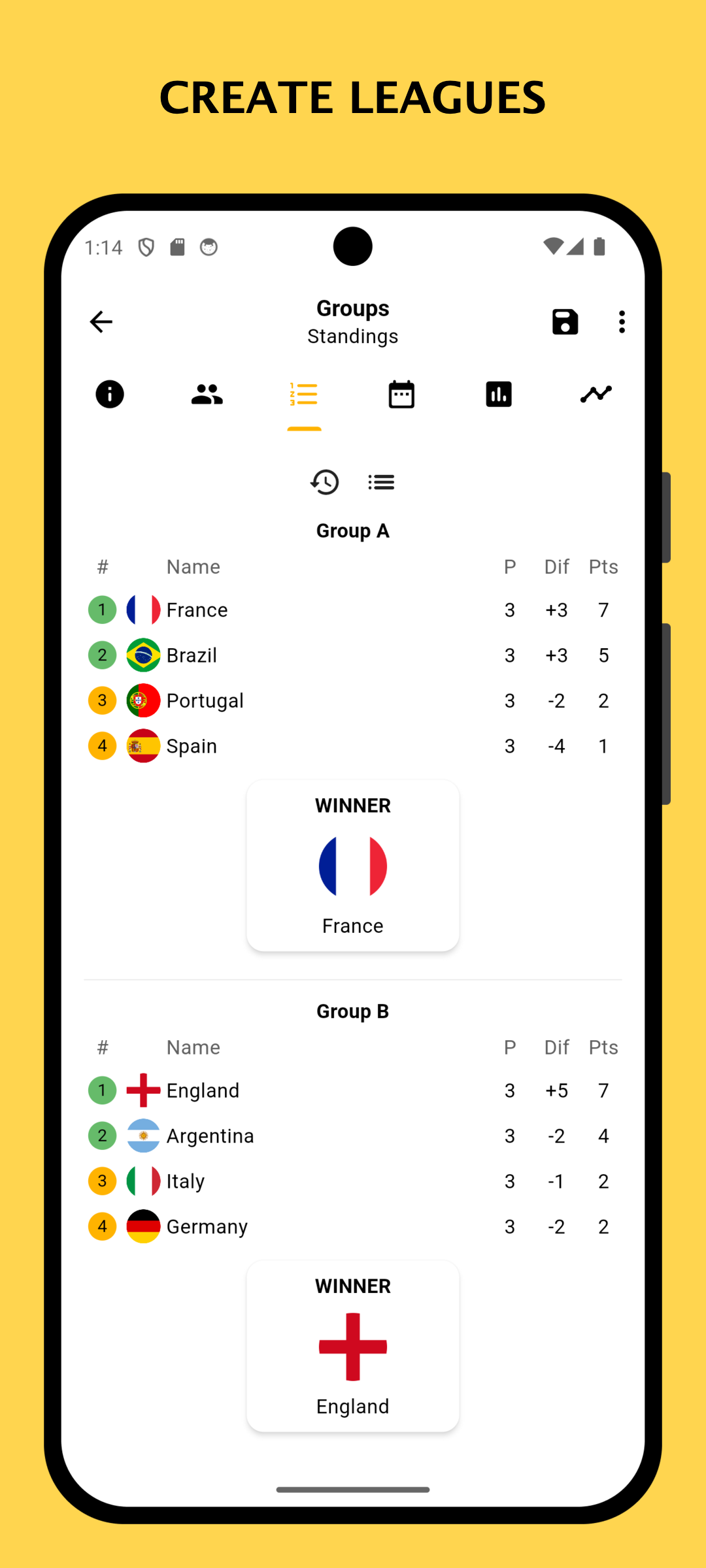 Winner - Tournament Maker App PC