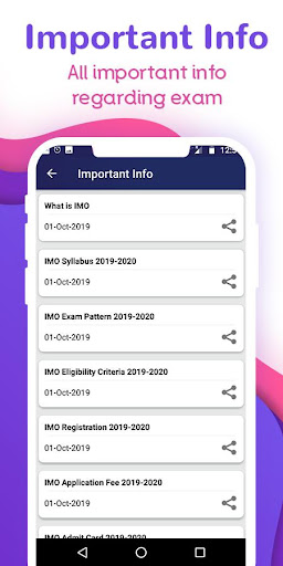 IMO 2025 : Class 10th to 6th পিসি