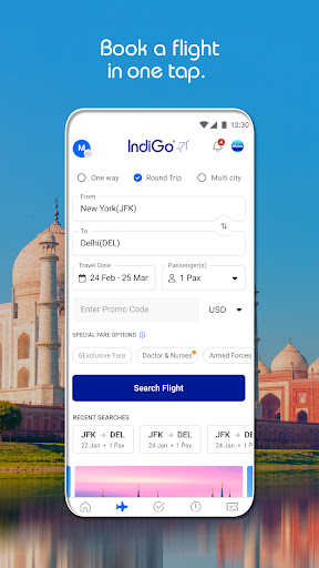 IndiGo Flight Booking App پی سی