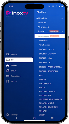 InoxTV IPTV Player PC