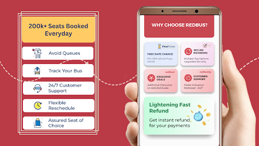 रेडबस बस, ट्रेन टिकट बुकिंग ऐप PC