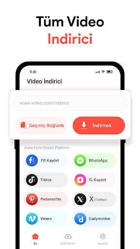 Tüm Video İndirici Uygulaması PC