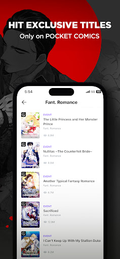 POCKET COMICS: Premium Webtoon الحاسوب