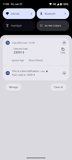 komputer Copy SMS Code - OTP Helper