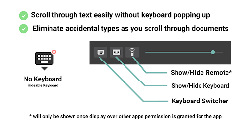 No Keyboard: Hideable keyboard PC