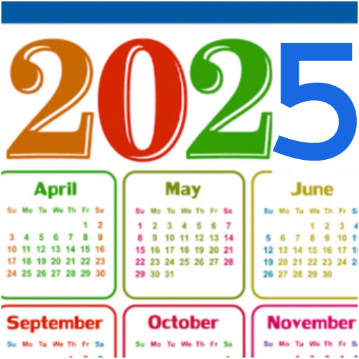 2025 Calendar الحاسوب