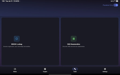 komputer ReconPad - OSINT Manager