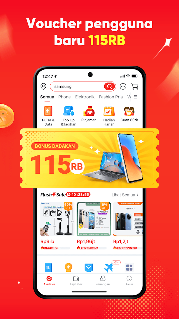 Akulaku-Kredit, Cicilan, Pinjaman, Belanja PC