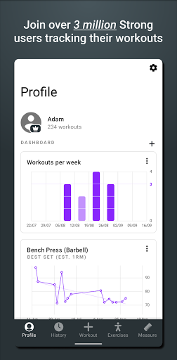 Strong Workout Tracker Gym Log PC