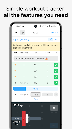 Strong Workout Tracker Gym Log
