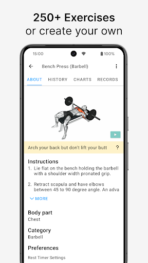 Strong Workout Tracker Gym Log