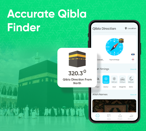 komputer Qibla Compass: Qibla Finder