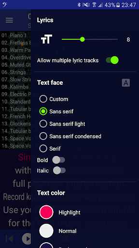MIDI Clef Karaoke Player PC