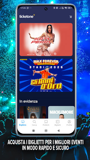 TicketOne: Biglietti eventi PC