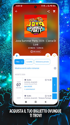 TicketOne: Biglietti eventi PC