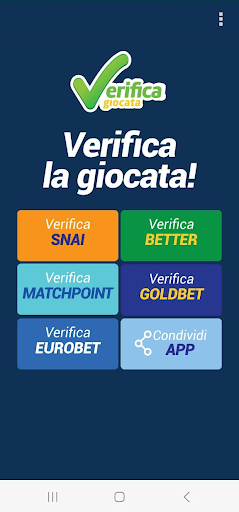 Verifica Giocata - Scommessa PC