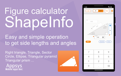 Figure calculator ShapeInfo PC