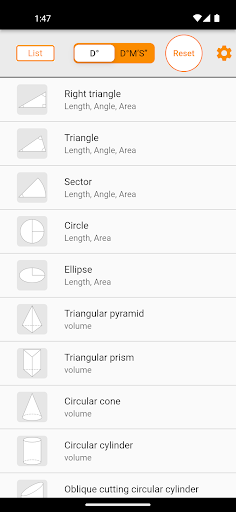 Figure calculator ShapeInfo PC