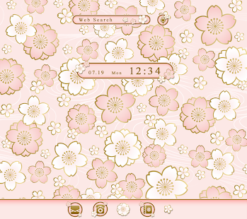 かわいい壁紙アイコン 桜もよう 無料 PC版