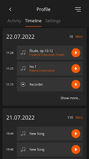Roland Piano App