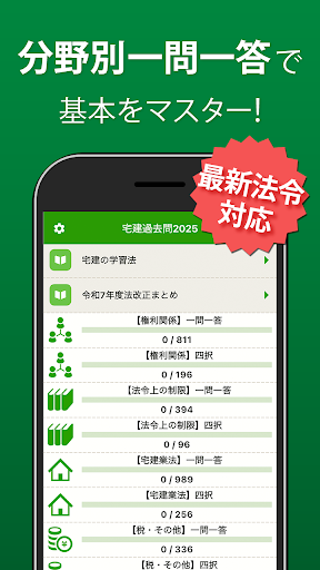 宅建 過去問 2025 - 一問一答と過去問演習アプリ