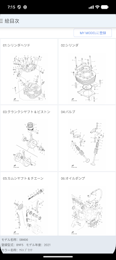 YAMAHA Parts Catalogue PC