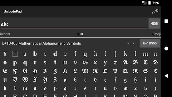 Unicode Pad para PC