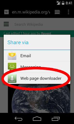 Web page downloader PC
