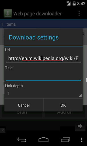 Web page downloader PC