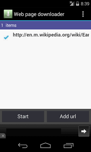 Web page downloader PC