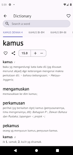 komputer Kamus Pro Malay-English Dict